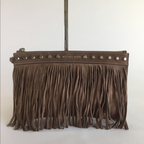 Michael Kors Handbags - Michael Kors Leather Wristlet Wallet Brown